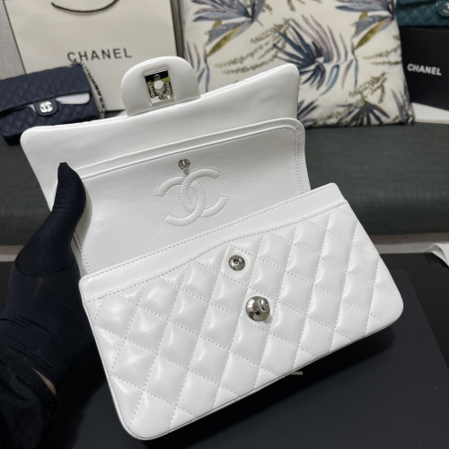 Ch@nel Flap Bag-Lambskin Leather-23CM