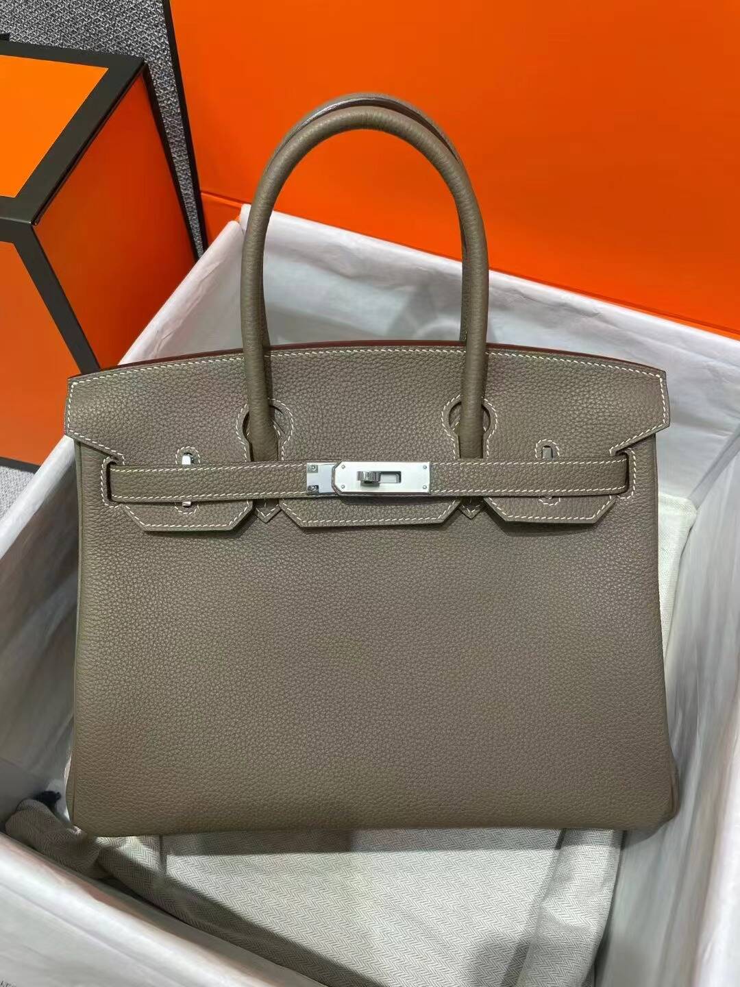 H**me5 birkin-togo leather-25cm