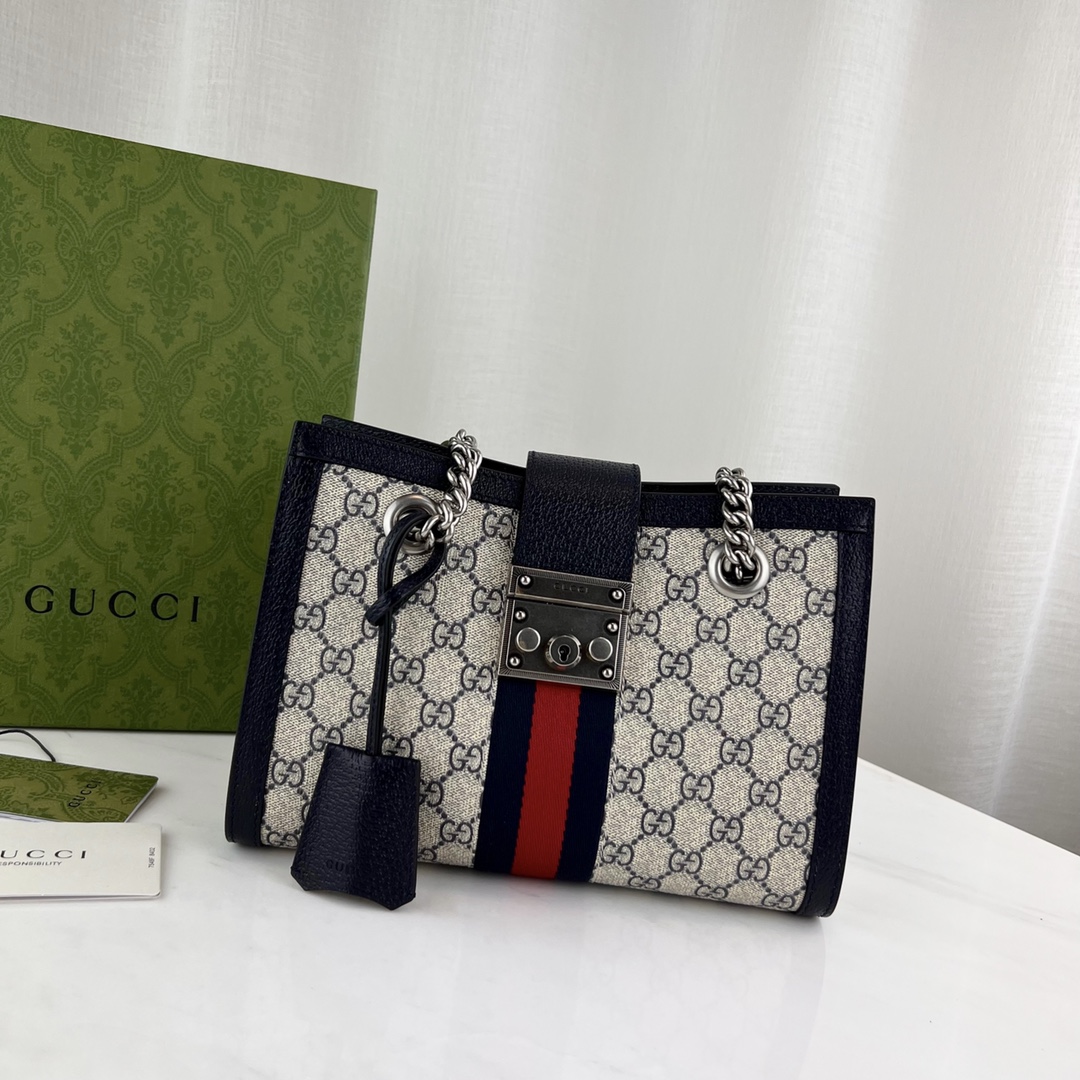 G*u*i padlock bag-26*18*10cm