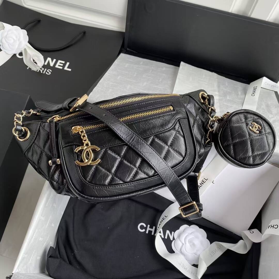 Ch@anel Waist Bag-34*15*6CM