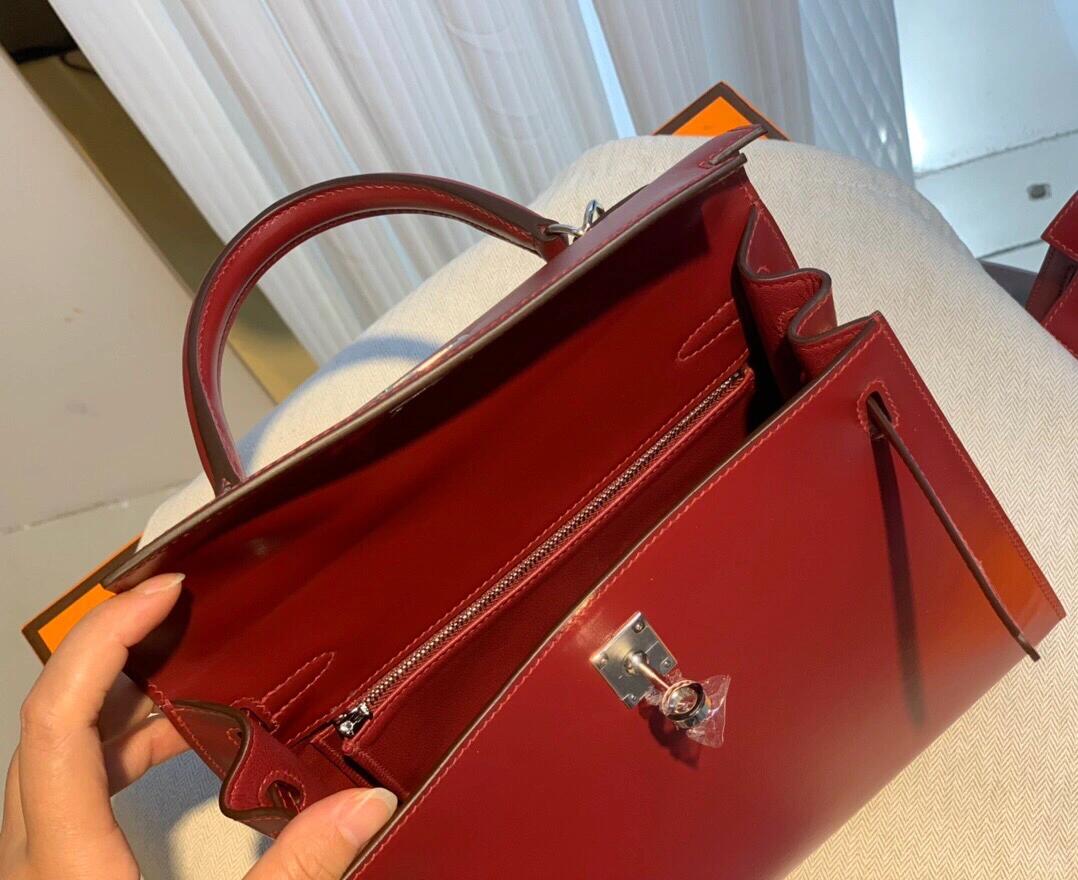 H**me5 kelly 25cm-box leather