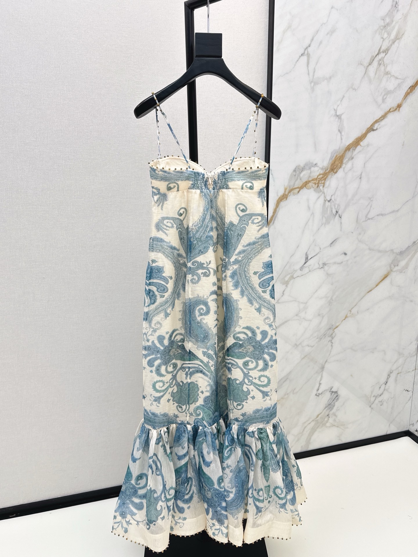Zimmermann Illuminate Gown in Turquoise Paisley