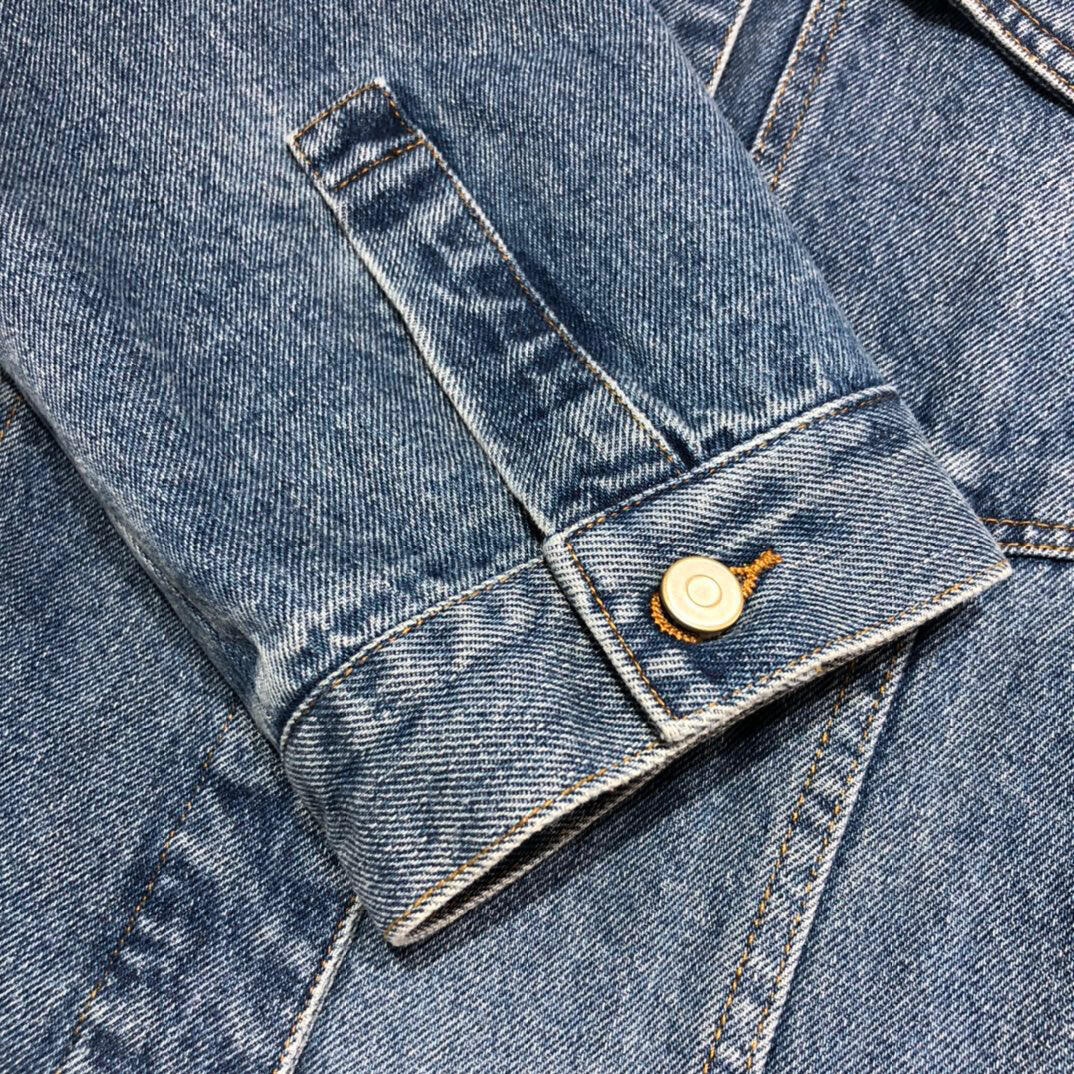 L0ew* anagram jacket in denim blue