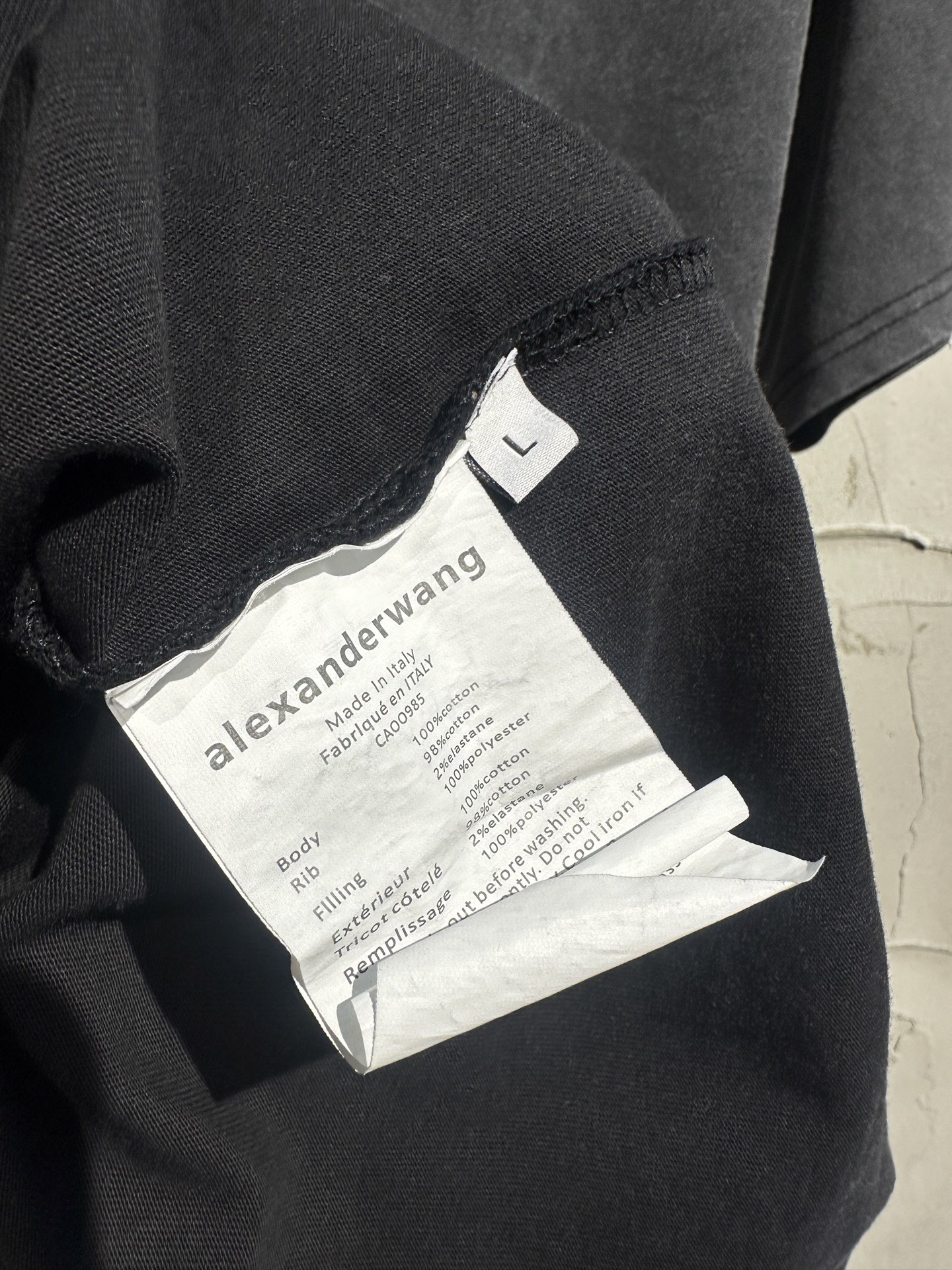 A1exa*der wang graphic-print t-shirt | grey