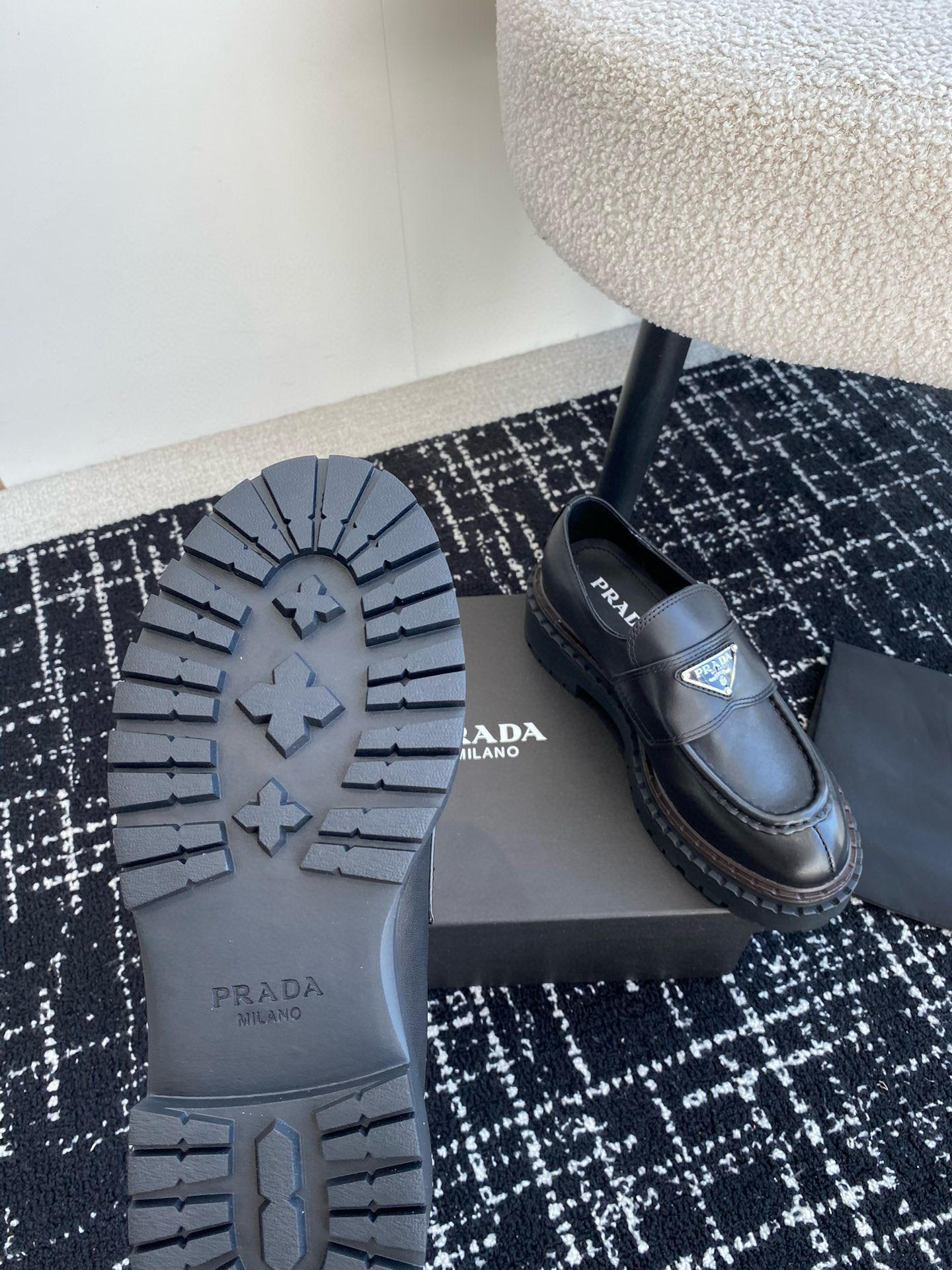 Pra*a loafers 2024ss-5cm