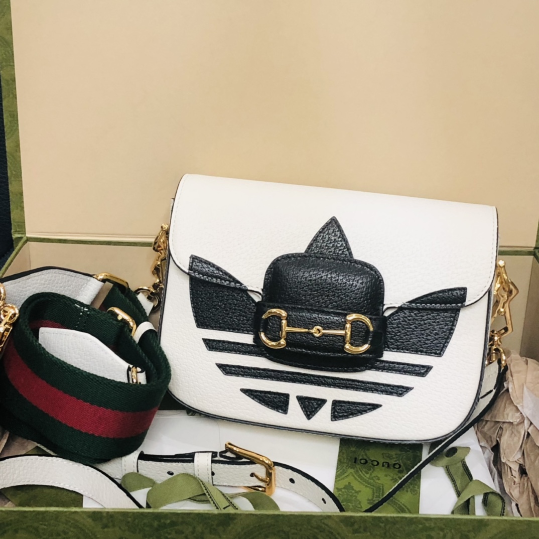ad*sx G*u*i 1955 horsebit shoulder bag-20.6*14.4*5.1cm