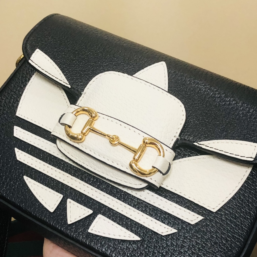 ad*sx G*u*i 1955 horsebit shoulder bag-20.6*14.4*5.1cm