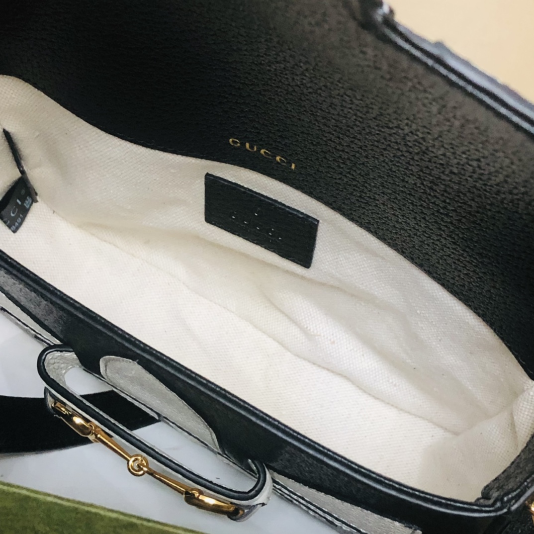 ad*sx G*u*i 1955 horsebit shoulder bag-20.6*14.4*5.1cm