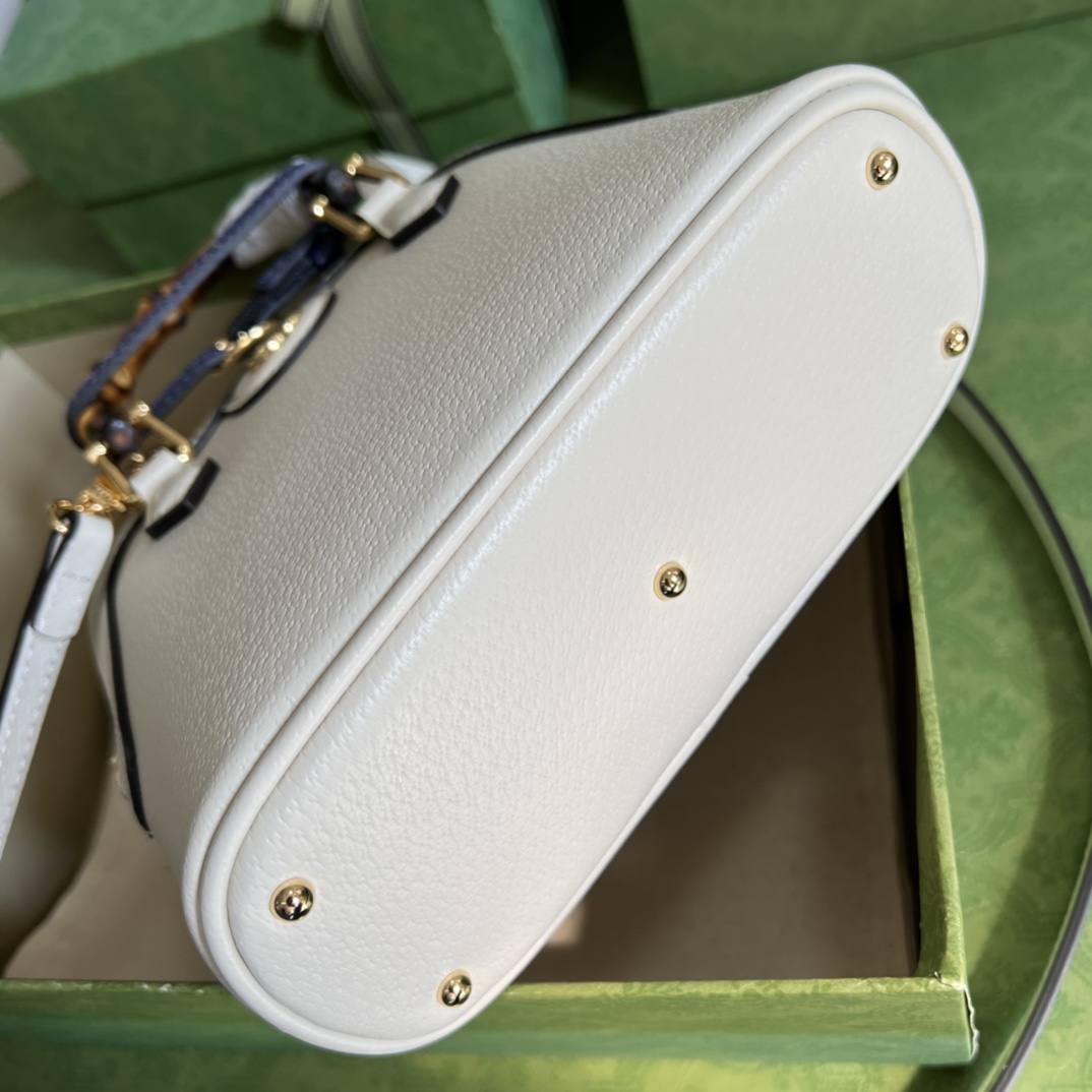 G*u*i diana bamboo mini tot bag-20x16x8.5cm