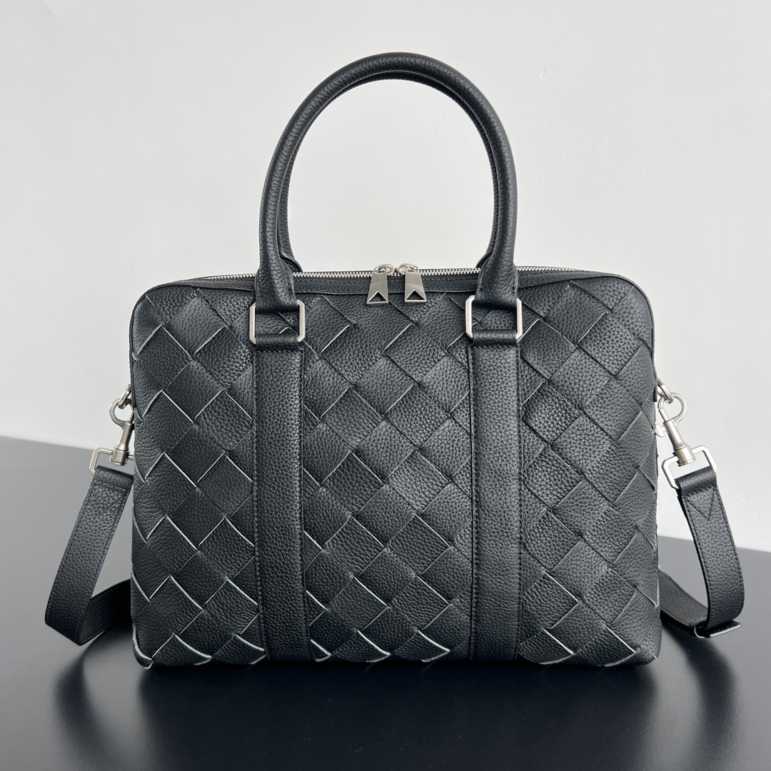 bo*te*ga Ve*ne*ta slim intrecciato briefcase-35.5x28x7.5cm
