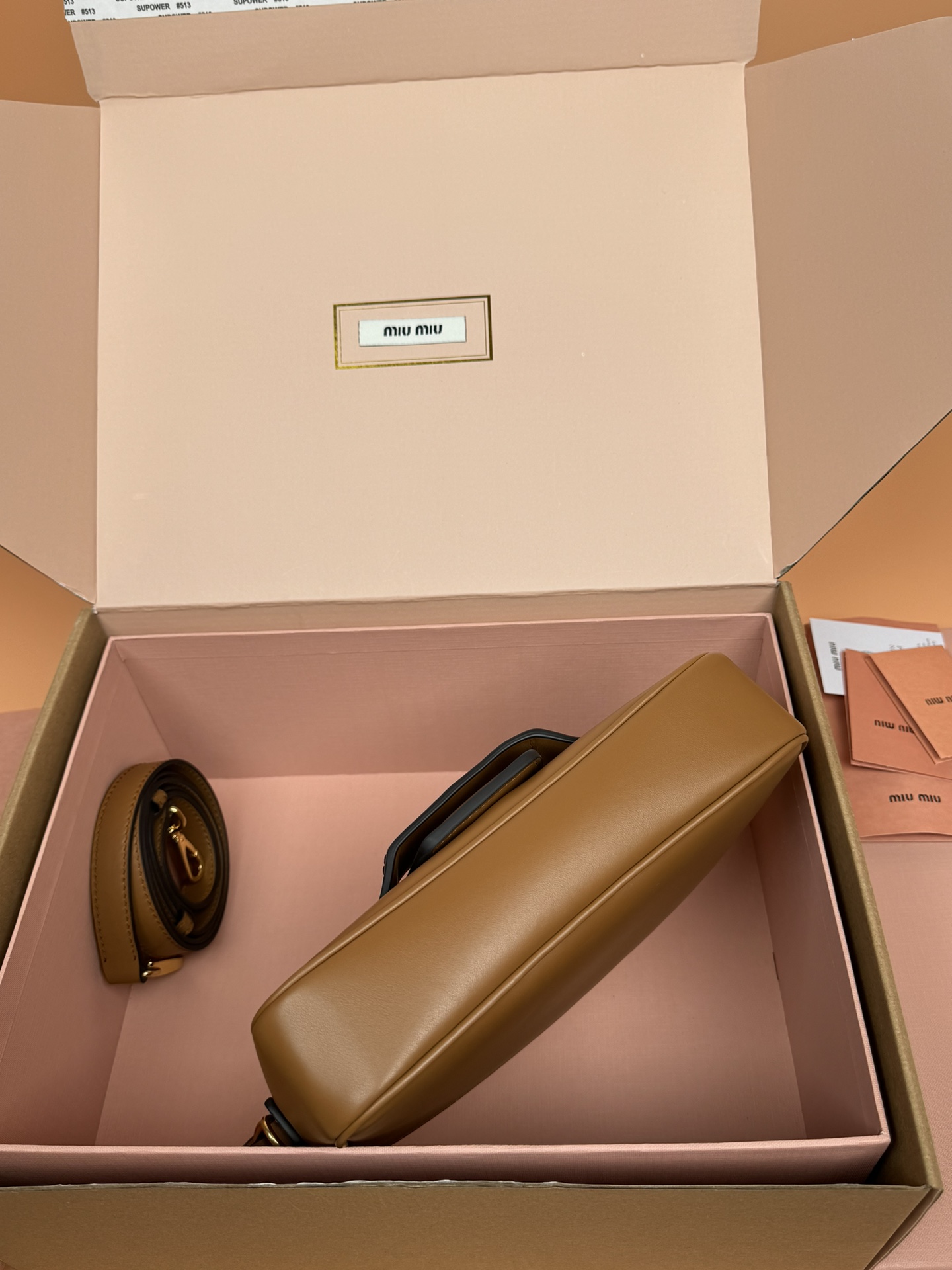 M1um1u penny leather bag-23*12.5*5cm