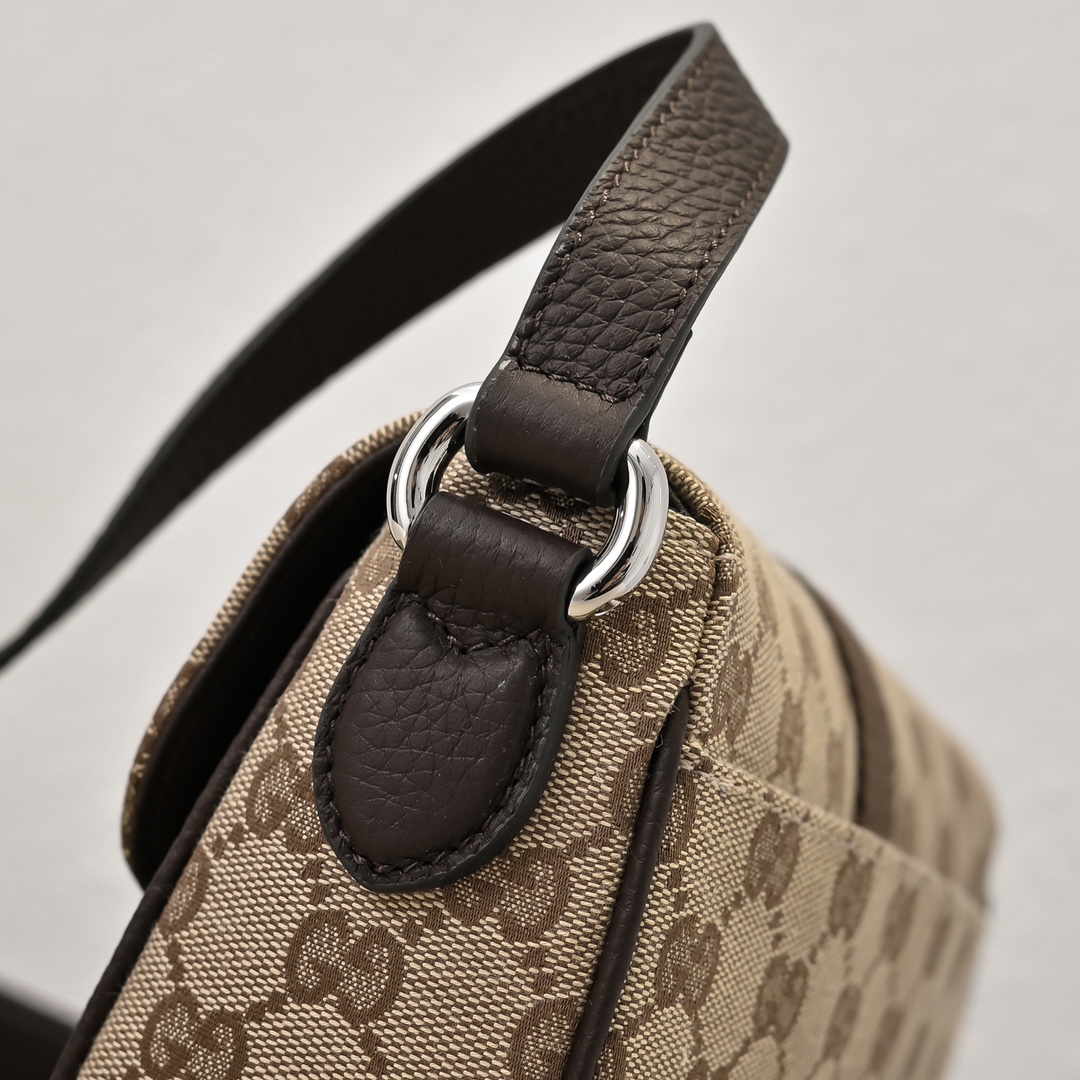 Mini GG crossbody bag in Beige and Ebony Bag-20*14*6.5CM