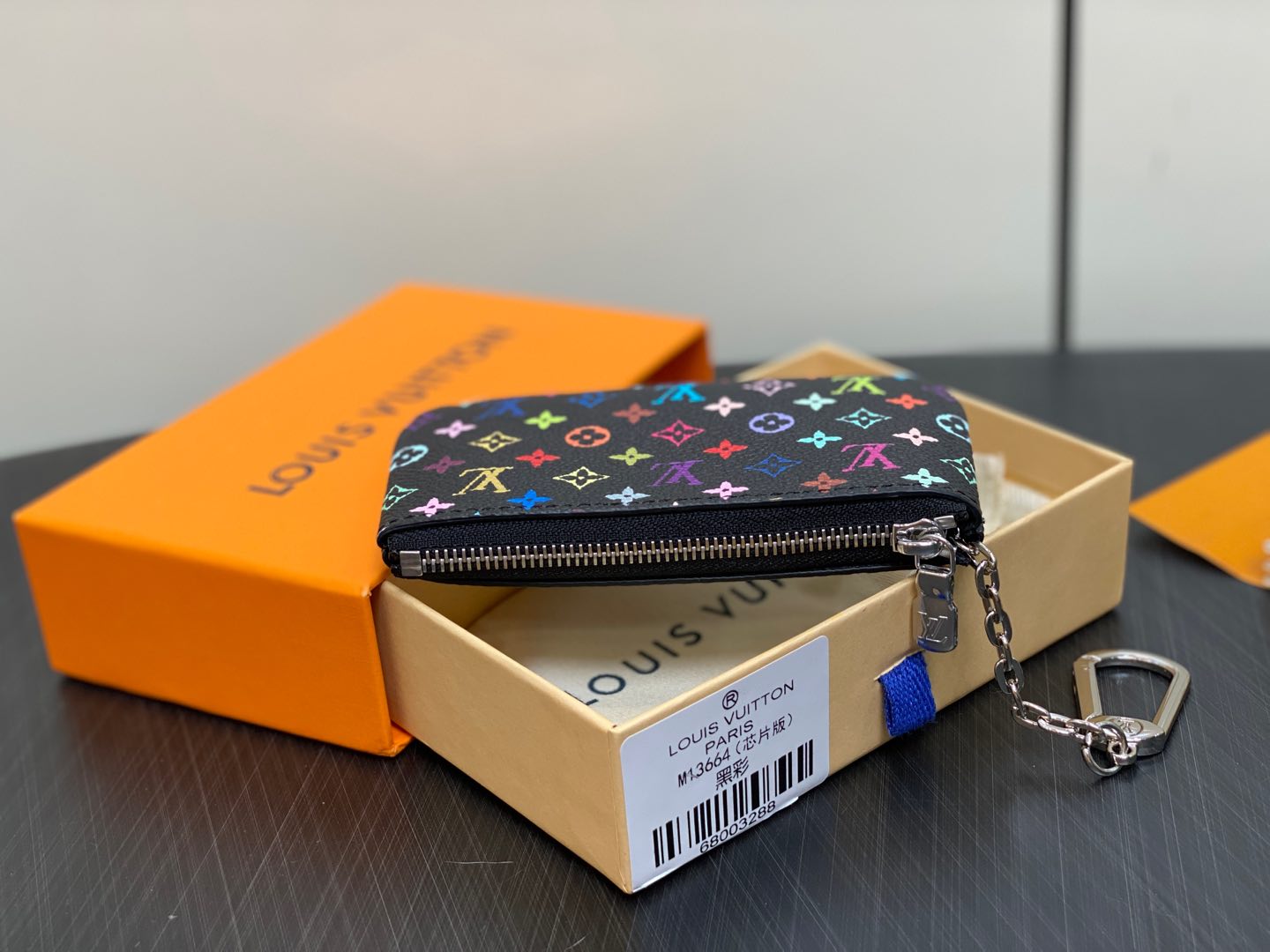 l0vis Vvtt0n monogram multicolor key pouch-m13664-12.0 x 7.0 x 1.5cm