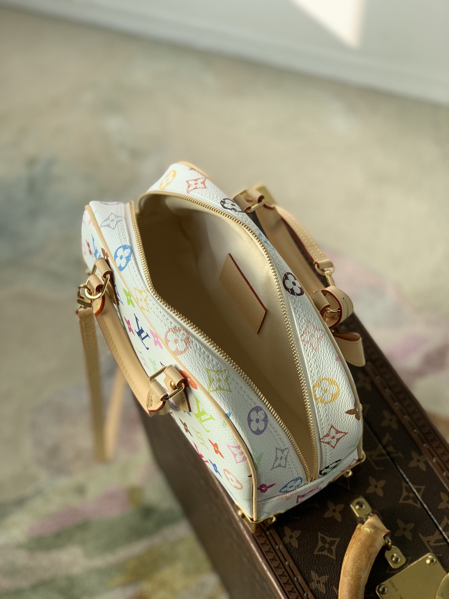 LV x TM Handbag East West Other Monogram Canvas - Handbags-14 x 10 x 27CM