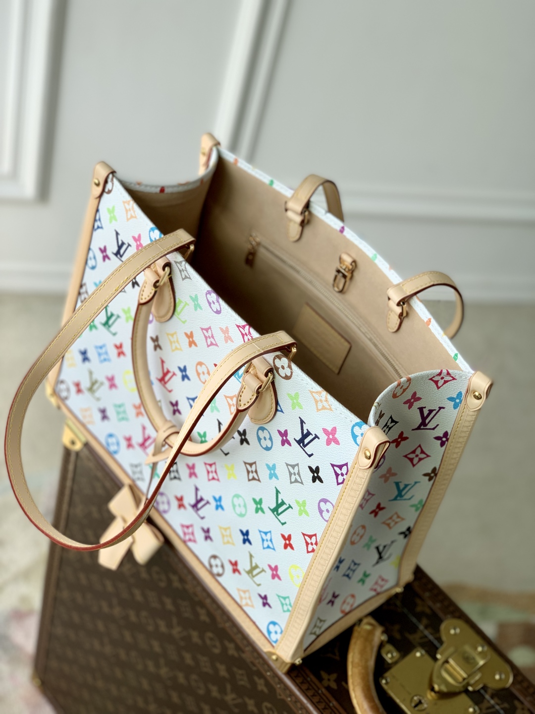 LV x TM OnTheGo MM Other Monogram Canvas - Bags and Small Leather Goods-27 x 14 x 35CM