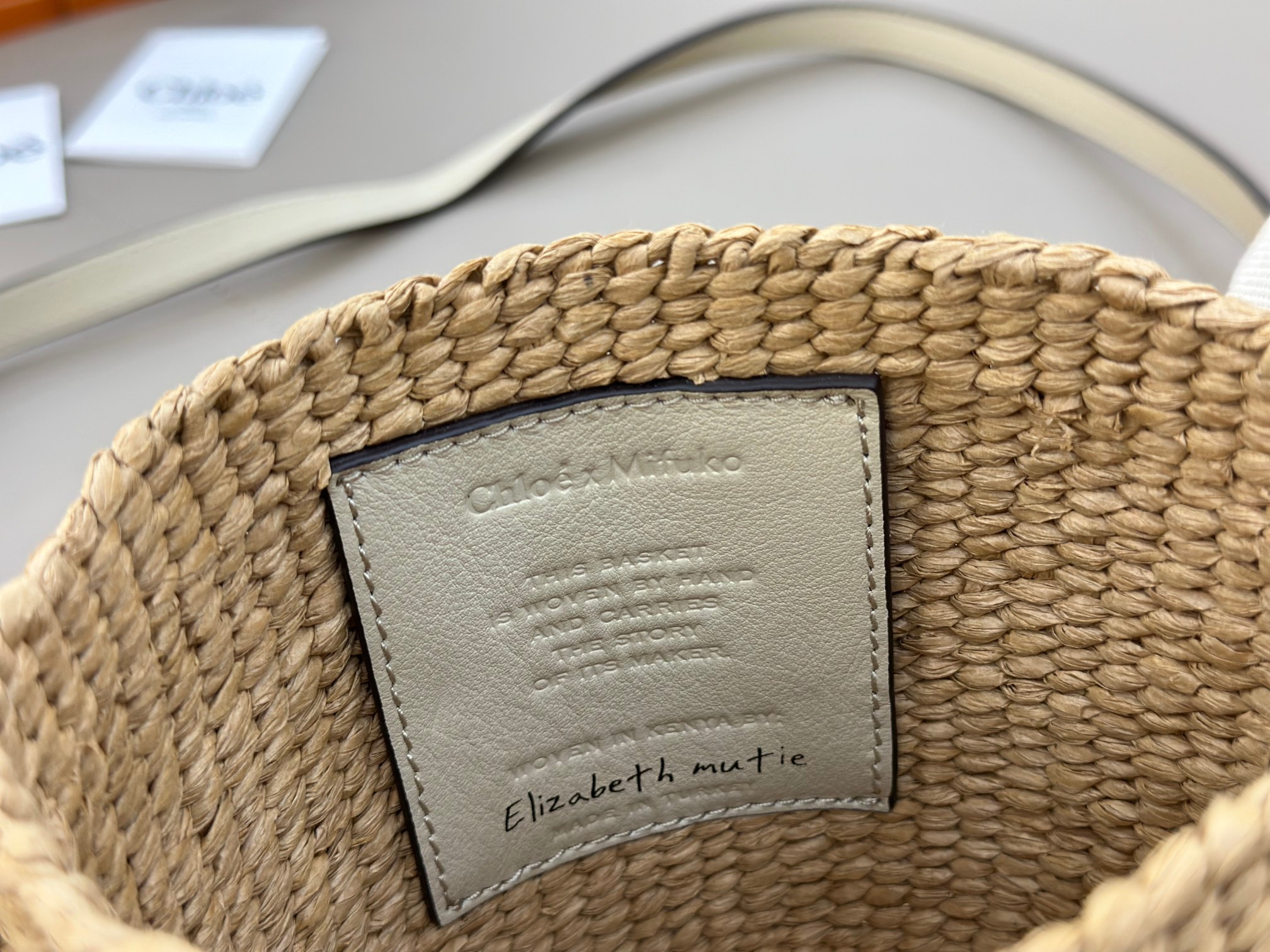 Ch10é mini horse medal basket in natural fibers-14x12.5x14cm