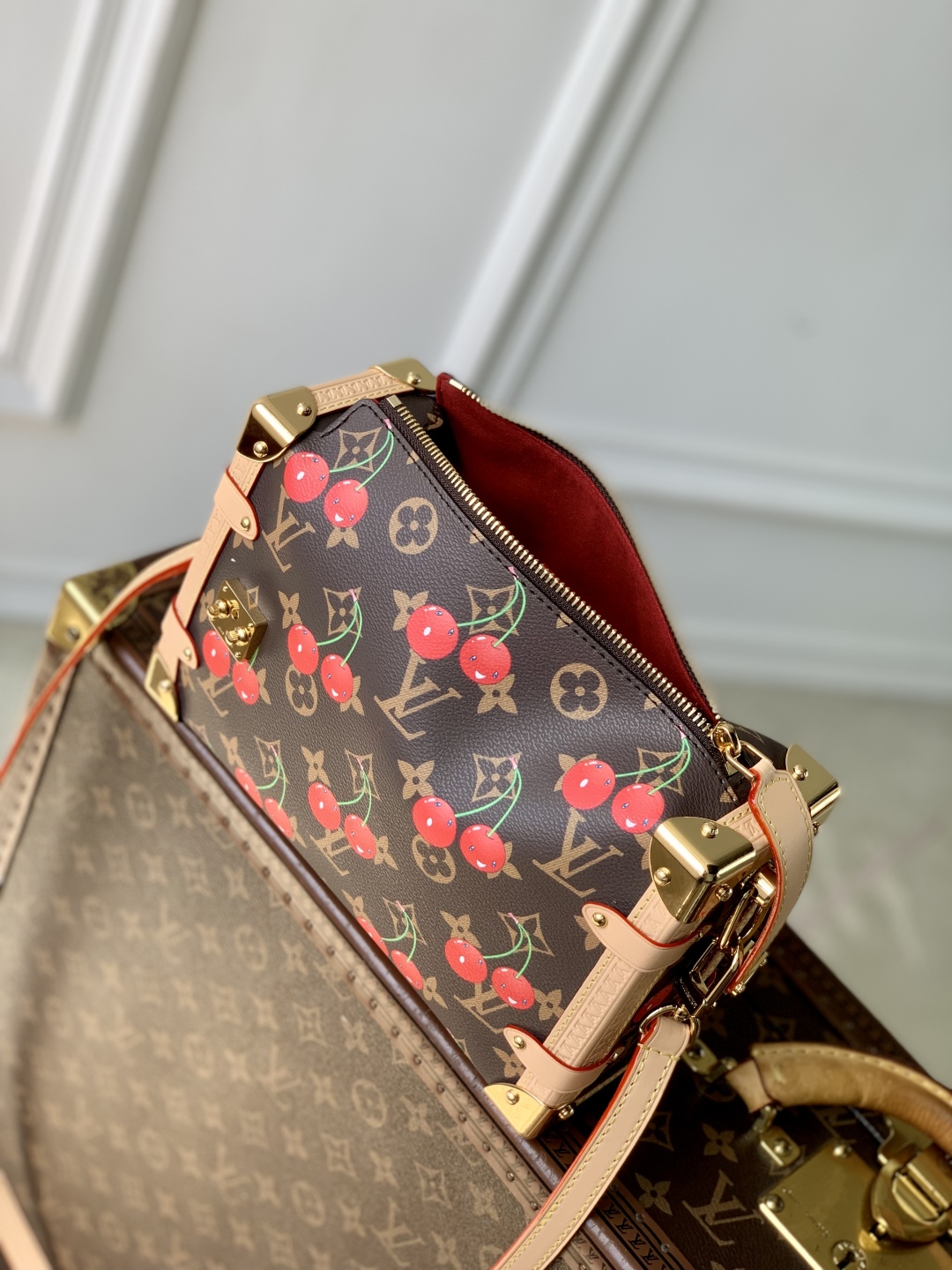 LV x TM Side Trunk- Women - Handbags-M14278-16 x 8.5 x 23.5CM