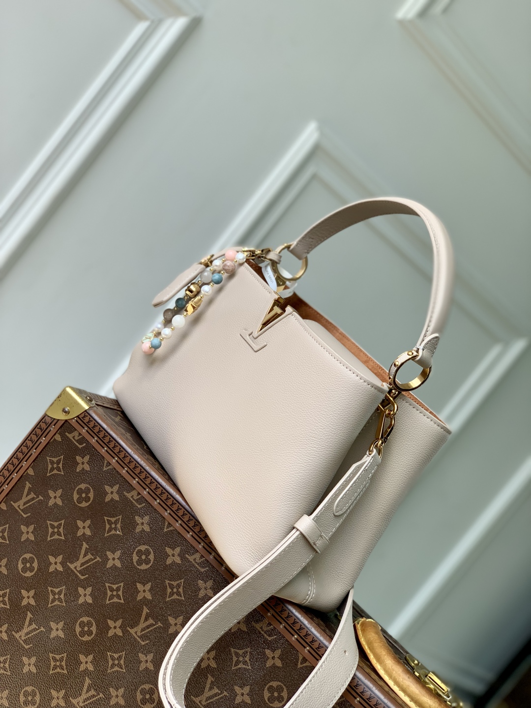 l0vis Vvtt0n capucines souple handlebag-24 x 12 x 33cm