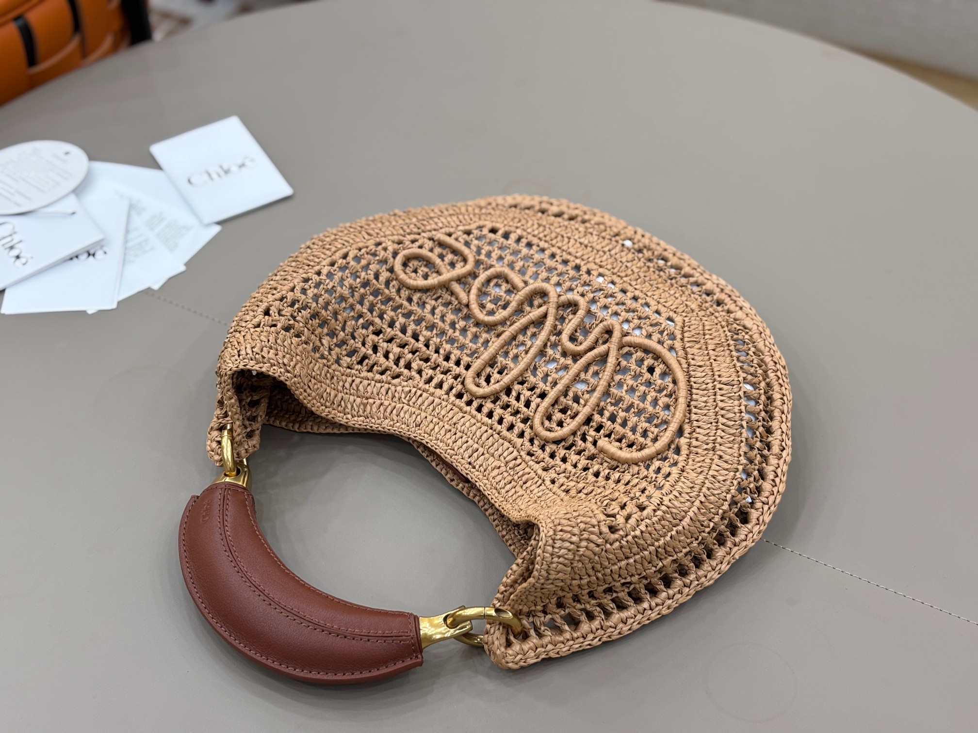 Ch10é 25s summer banana hobo bag-36*21.5*2cm