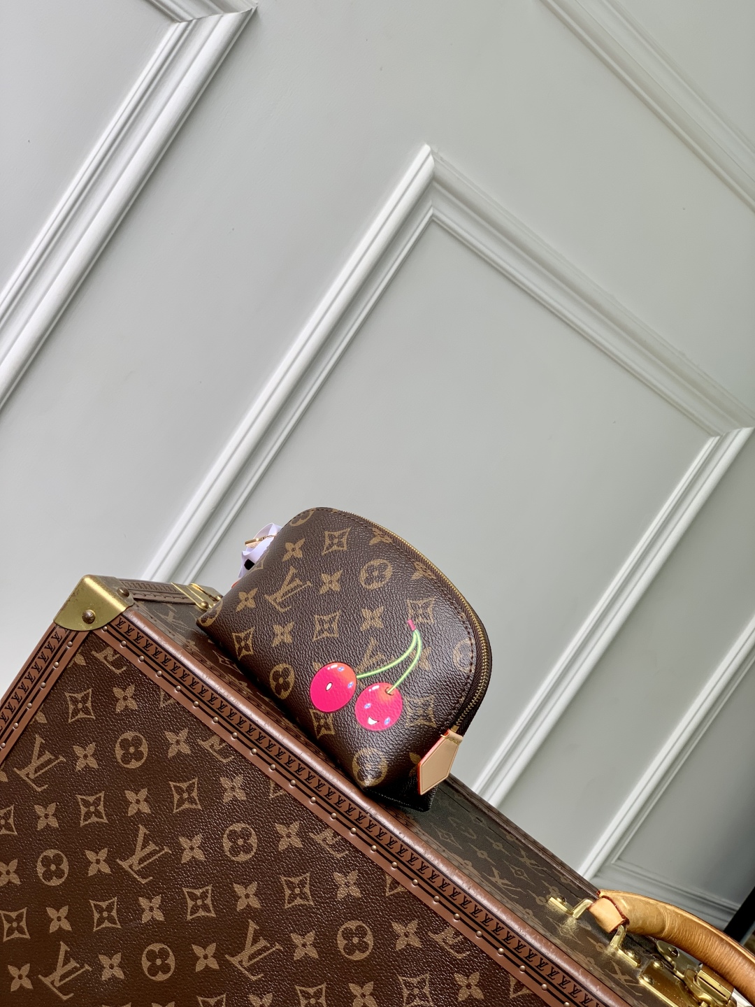 LV x TM Cosmetic Pouch -12 x 6 x 19CM