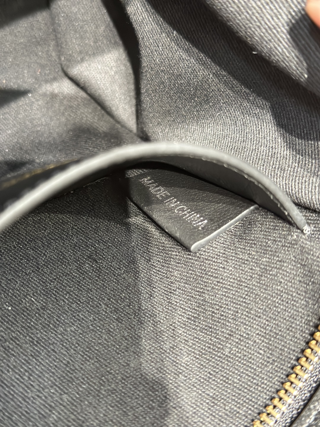 Bv*b*rry canvas & leather tote-21/20/13cm