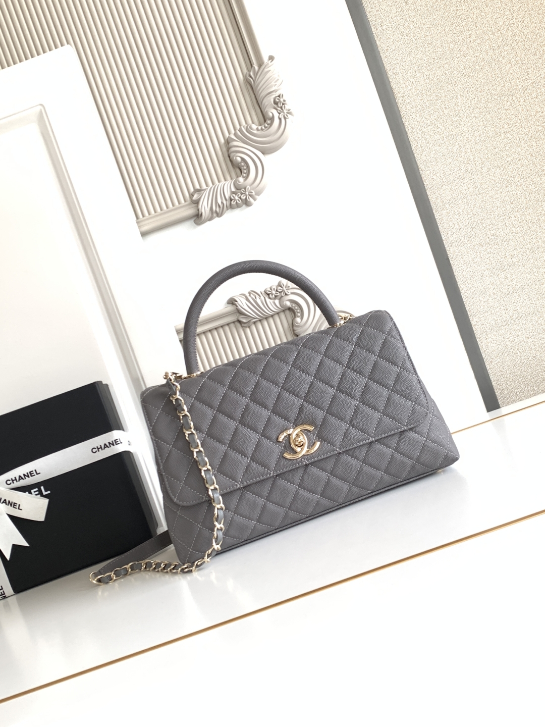 Ch@nel coco handle Flap Bag-24CM