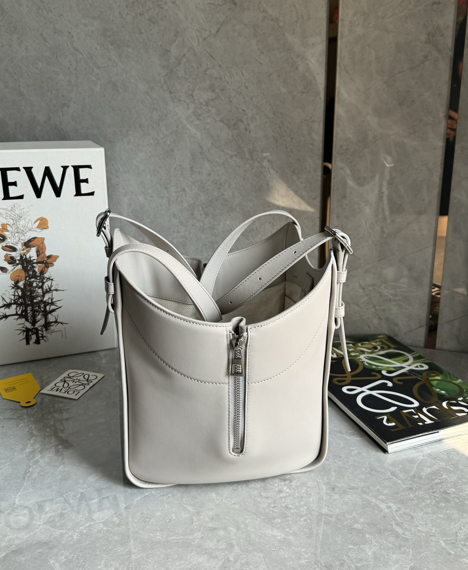 Lowee Hammock Flip Bag In Classic Calfskin-15*22.5*22CM