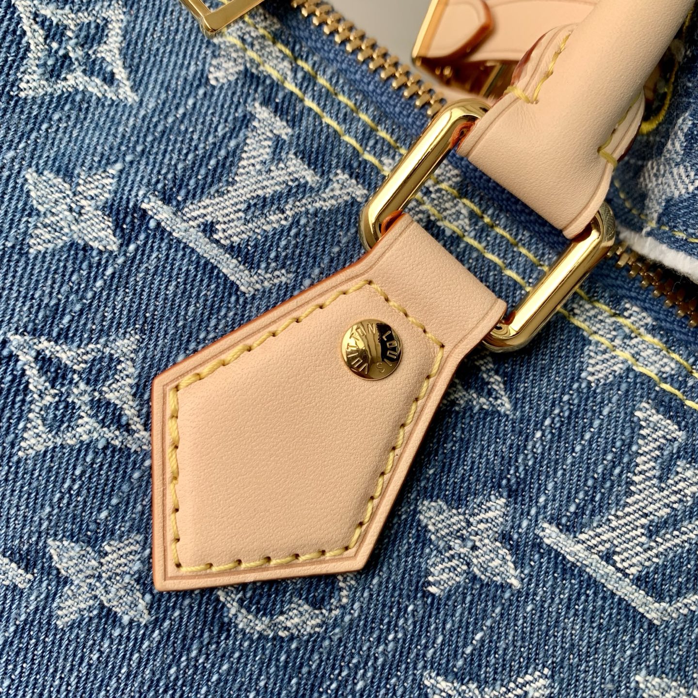 L0vis Vvtt0n Speedy Soft 30 Monogram Denim-21 x 17 x 30CM