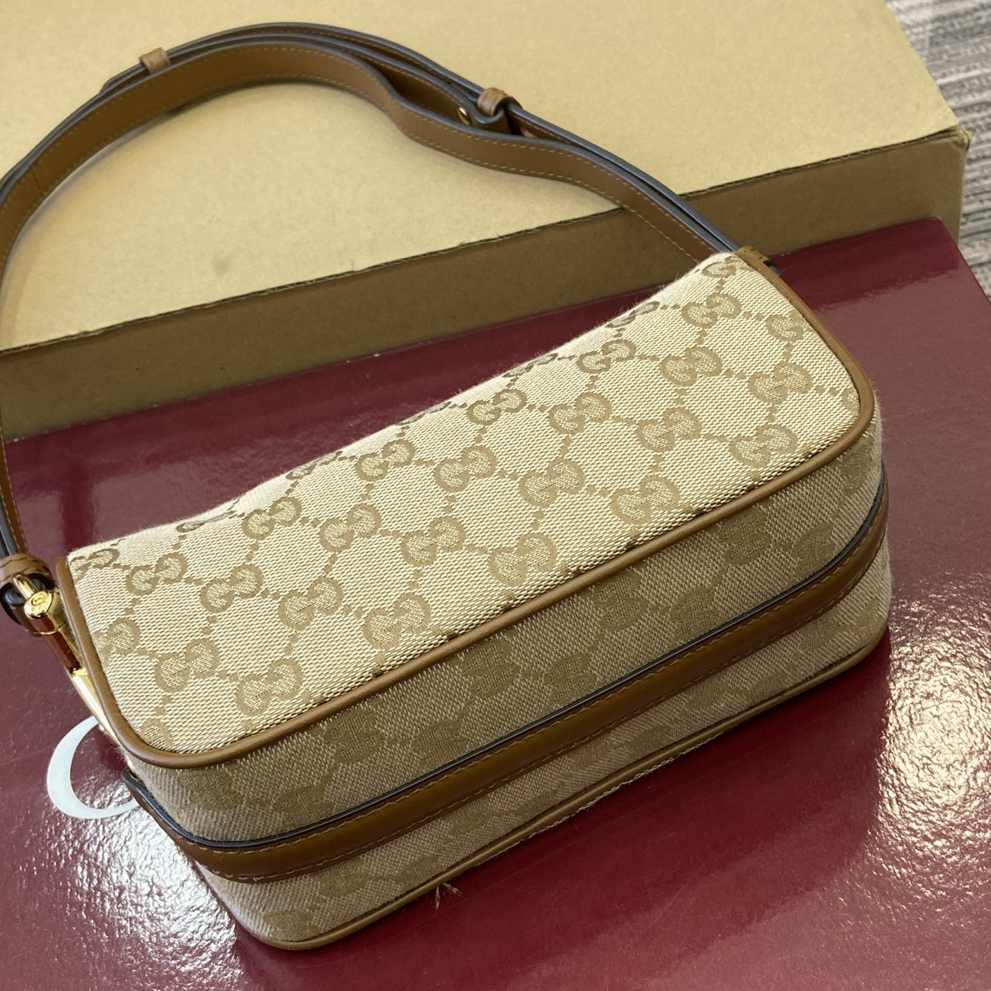 Gvc*1 Half Horsebit Mini Shoulder Bag-19*19.5*9CM