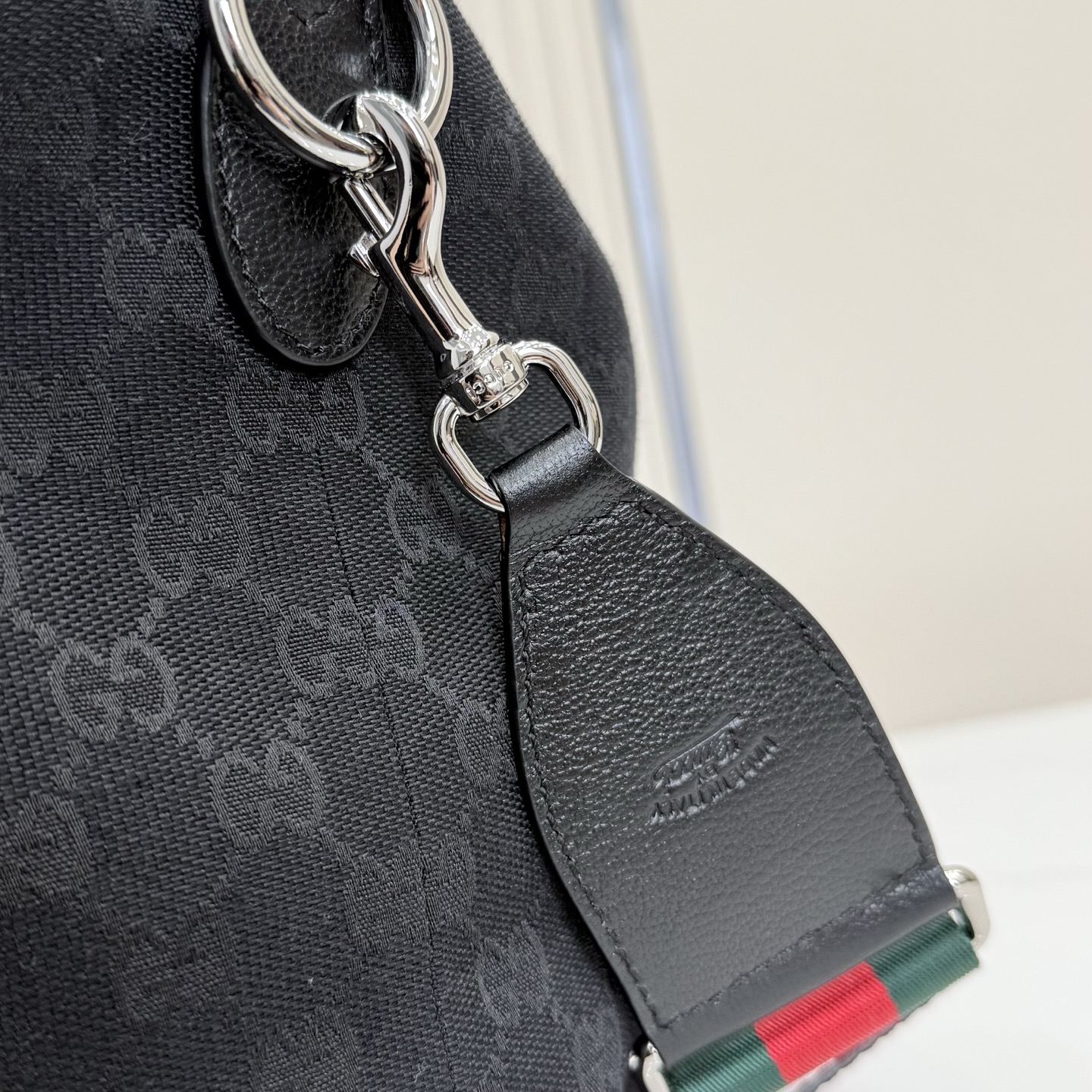 Gv*c* Brera Medium Crossbody Bag In Black Canvas-33*27*15CM