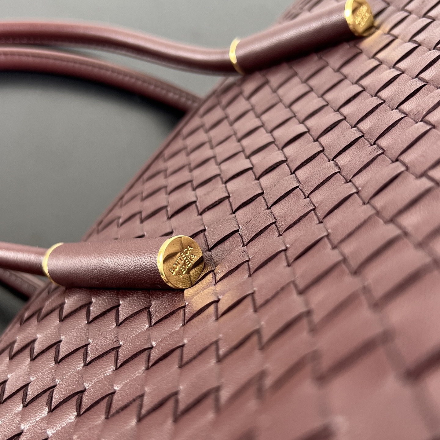 B0tt*ga Ven*ta Barbara Intrecciato Leather Tote-37x27x24CM