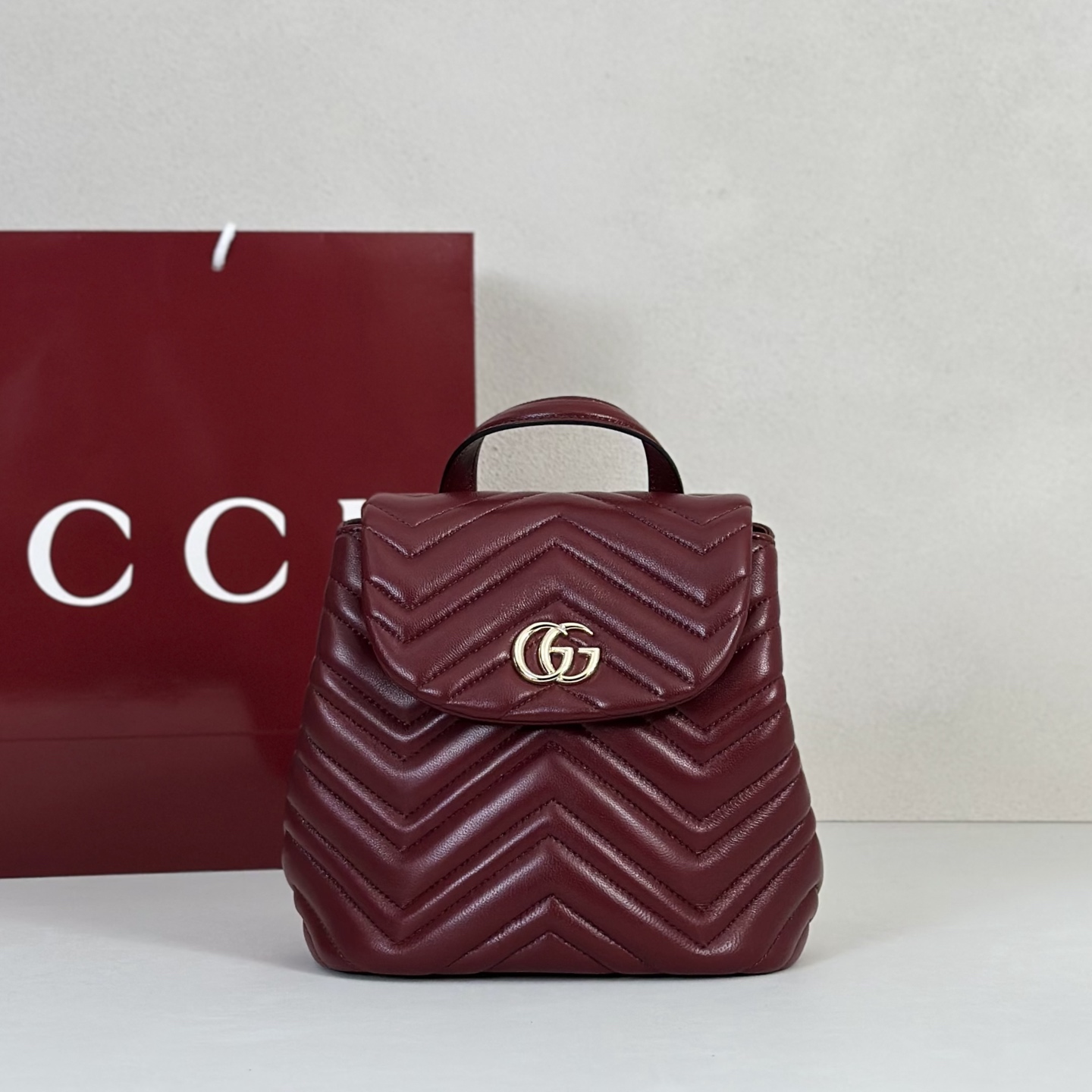 Gvc*1 Mini Marmont Backpack-20*11*18CM