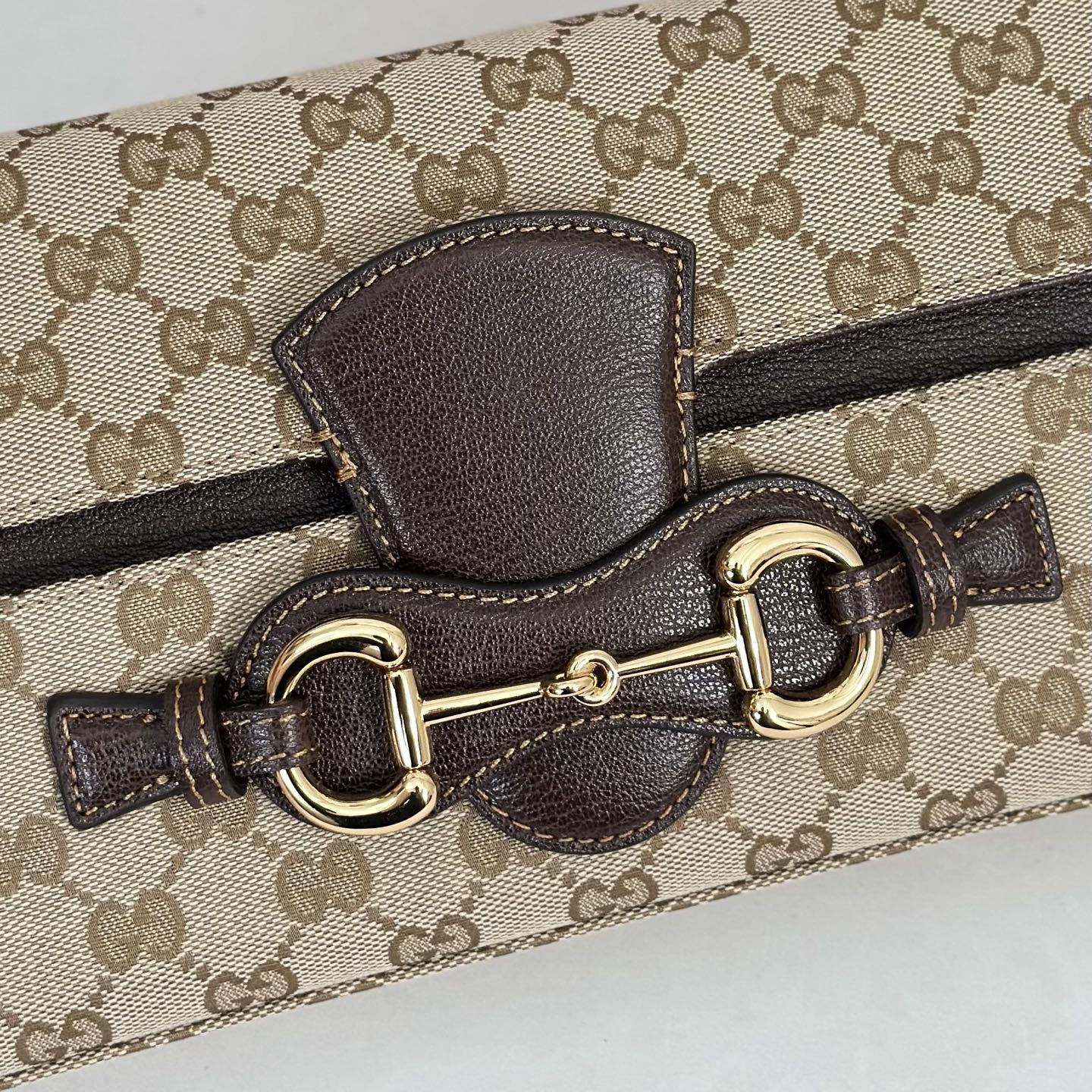 Guc*ci Horsebit Ristretto Bag-26*4.5*14.5CM