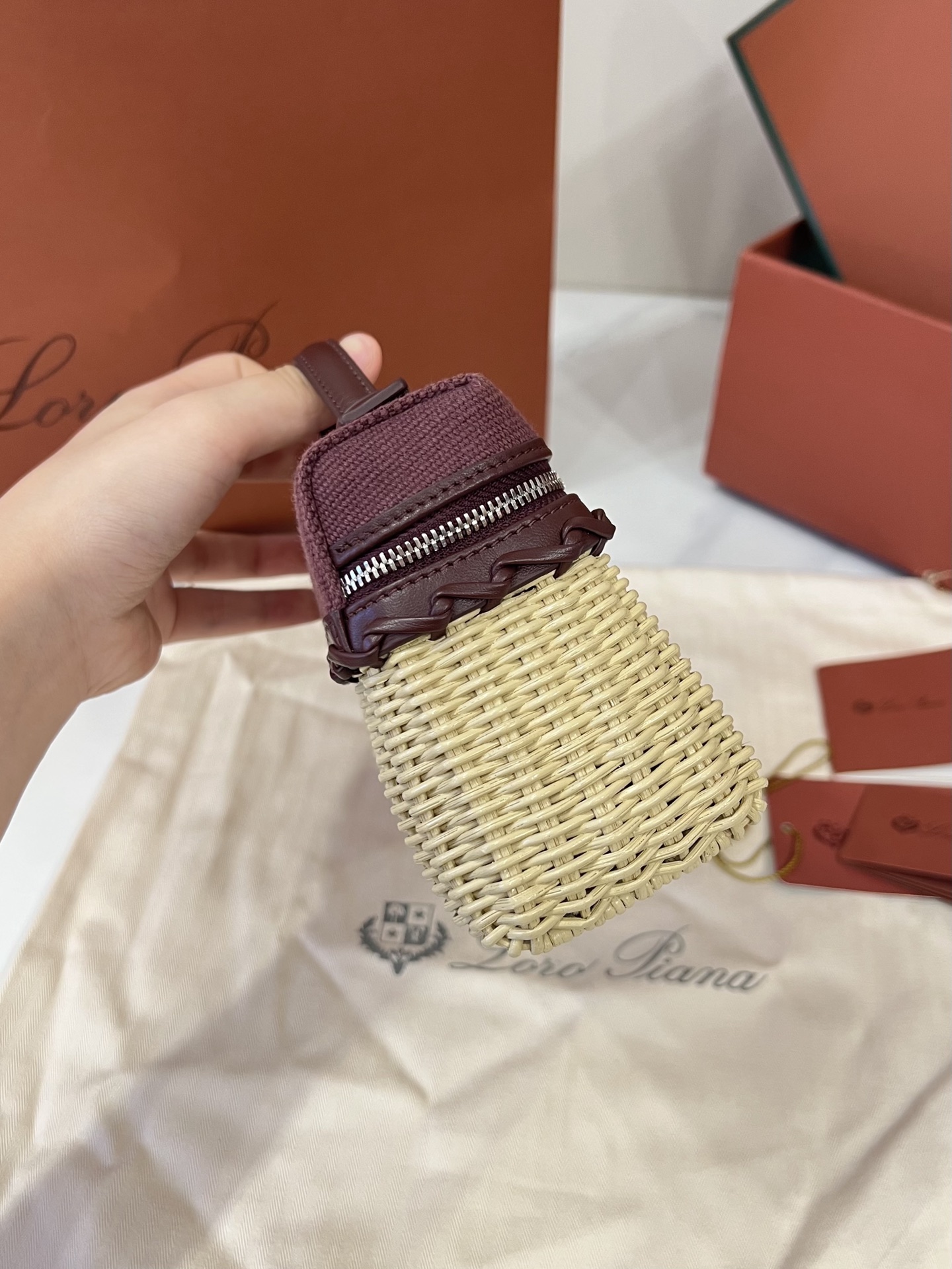 L0r0 P1ana Extra pocket L19 Bag-19*7*12CM