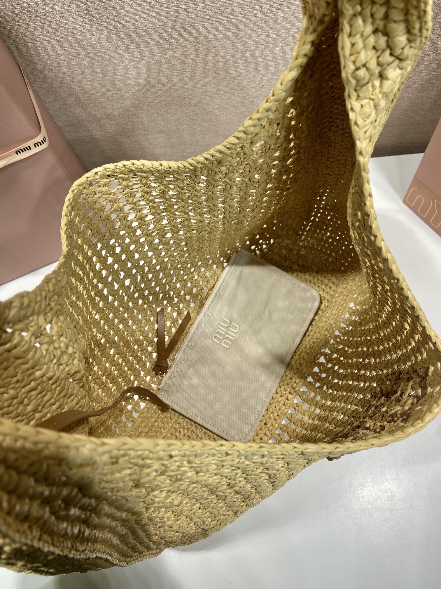 Miu Miu Crochet Hobo Bag-42.5*32*9CM