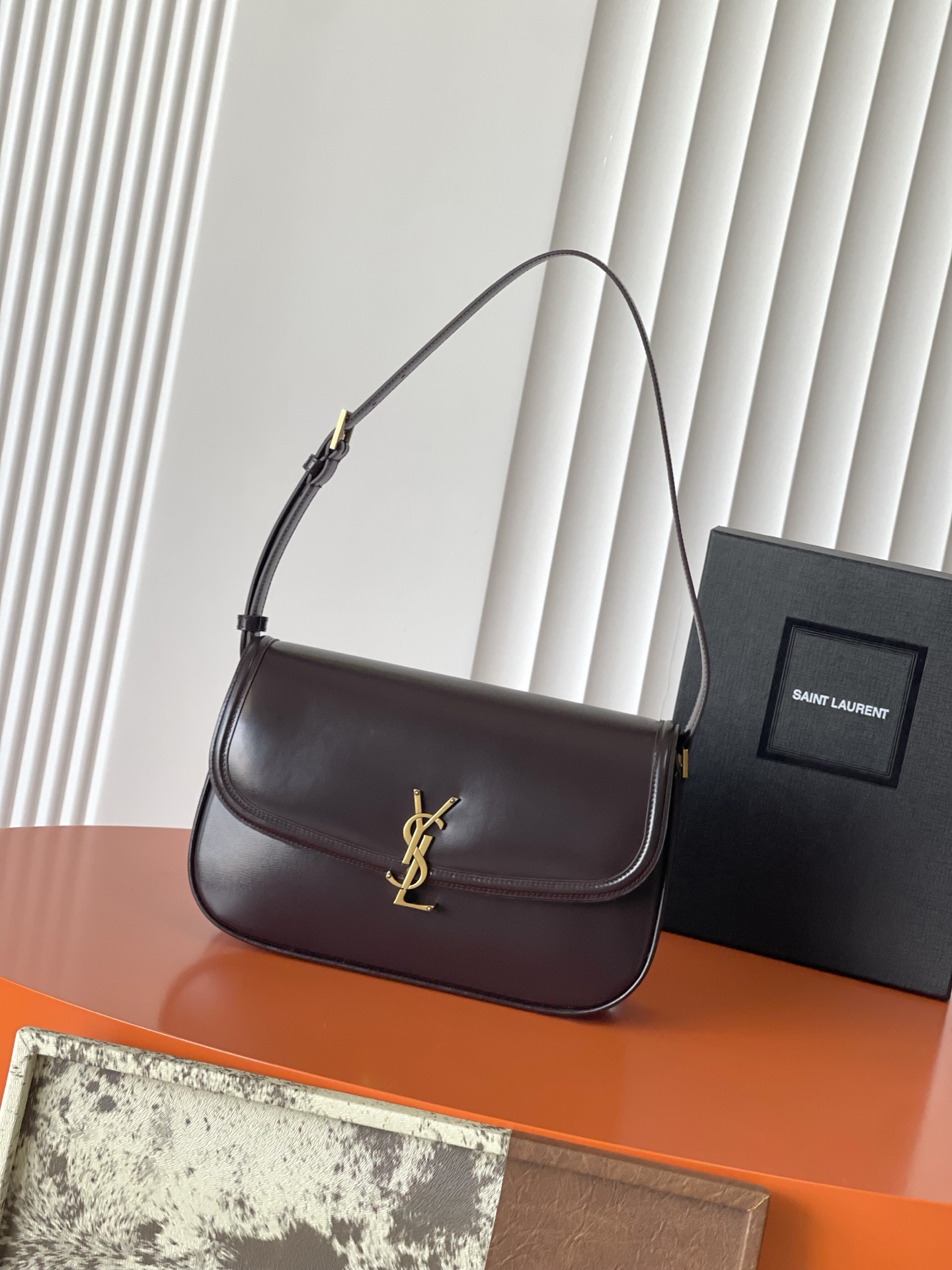 YS L Solferino LeatherBag-29x18x9CM