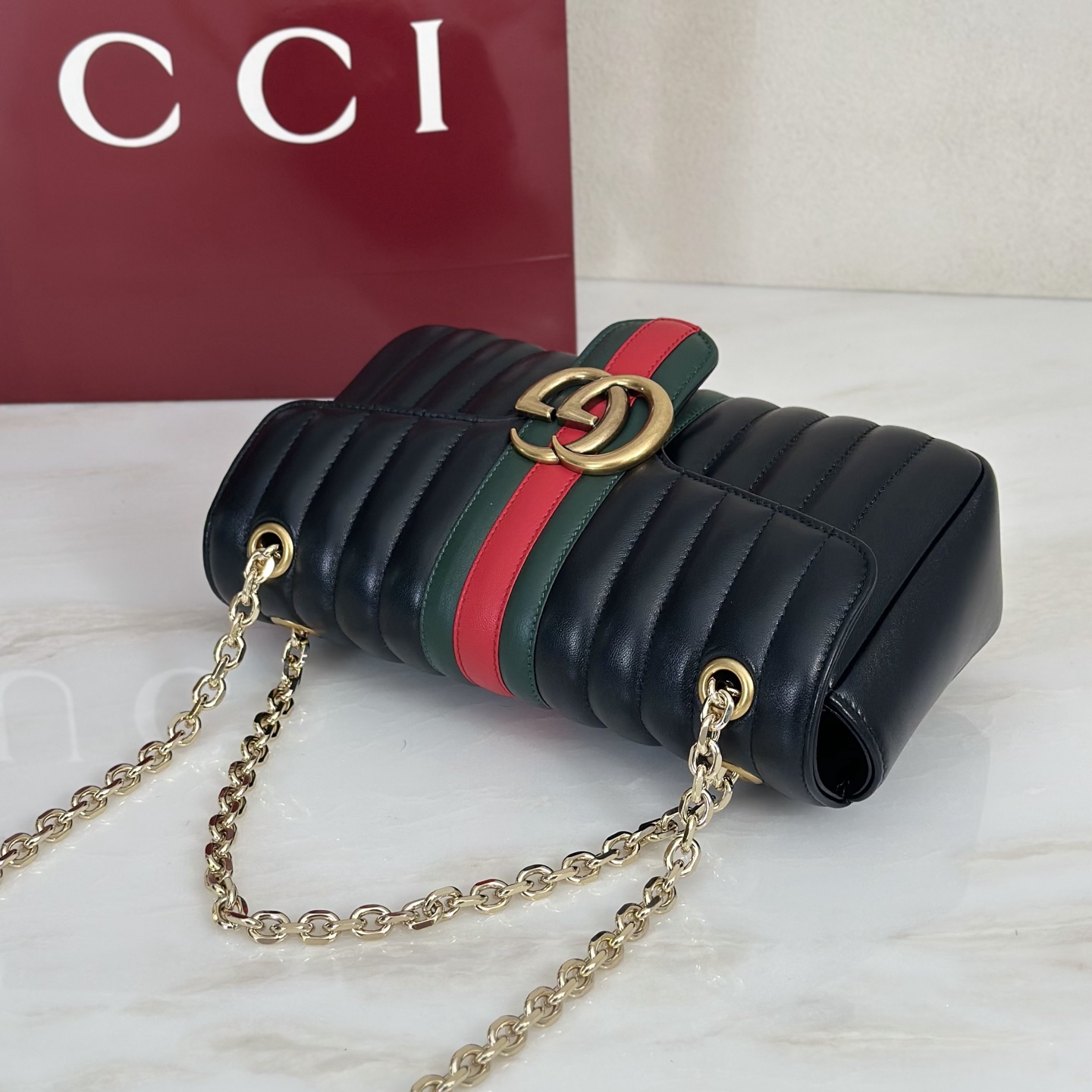 Gv*c* Jetset GG Marmont Shoulder Bag -26*15*7CM