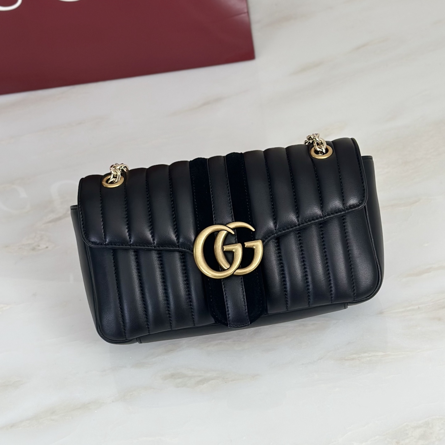 Gv*c* Jetset GG Marmont Shoulder Bag -26*15*7CM