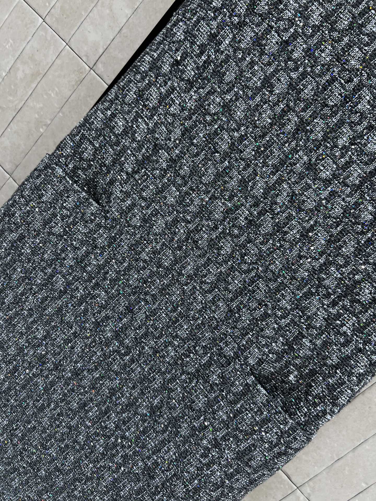 Di*or Sequin Tweed Sleeveless Vest Dress
